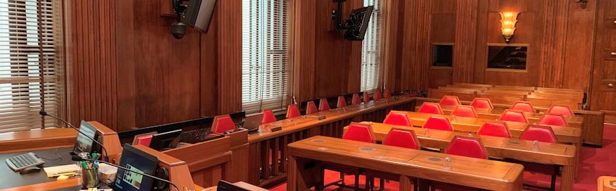 Salle d'audience de la Cour suprême du Canada