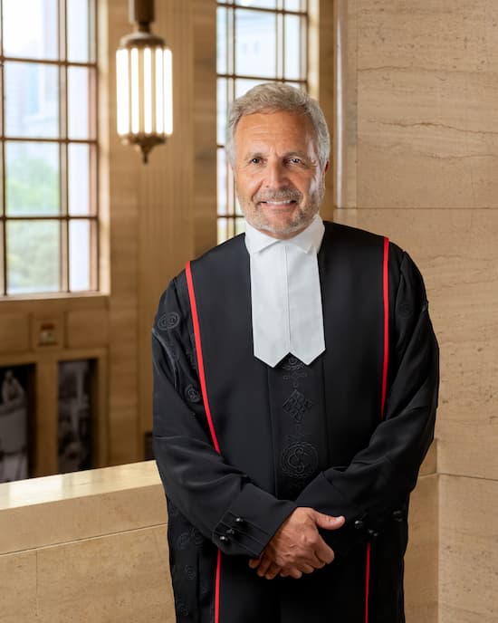 Glenn D. Joyal in red ceremonial robe