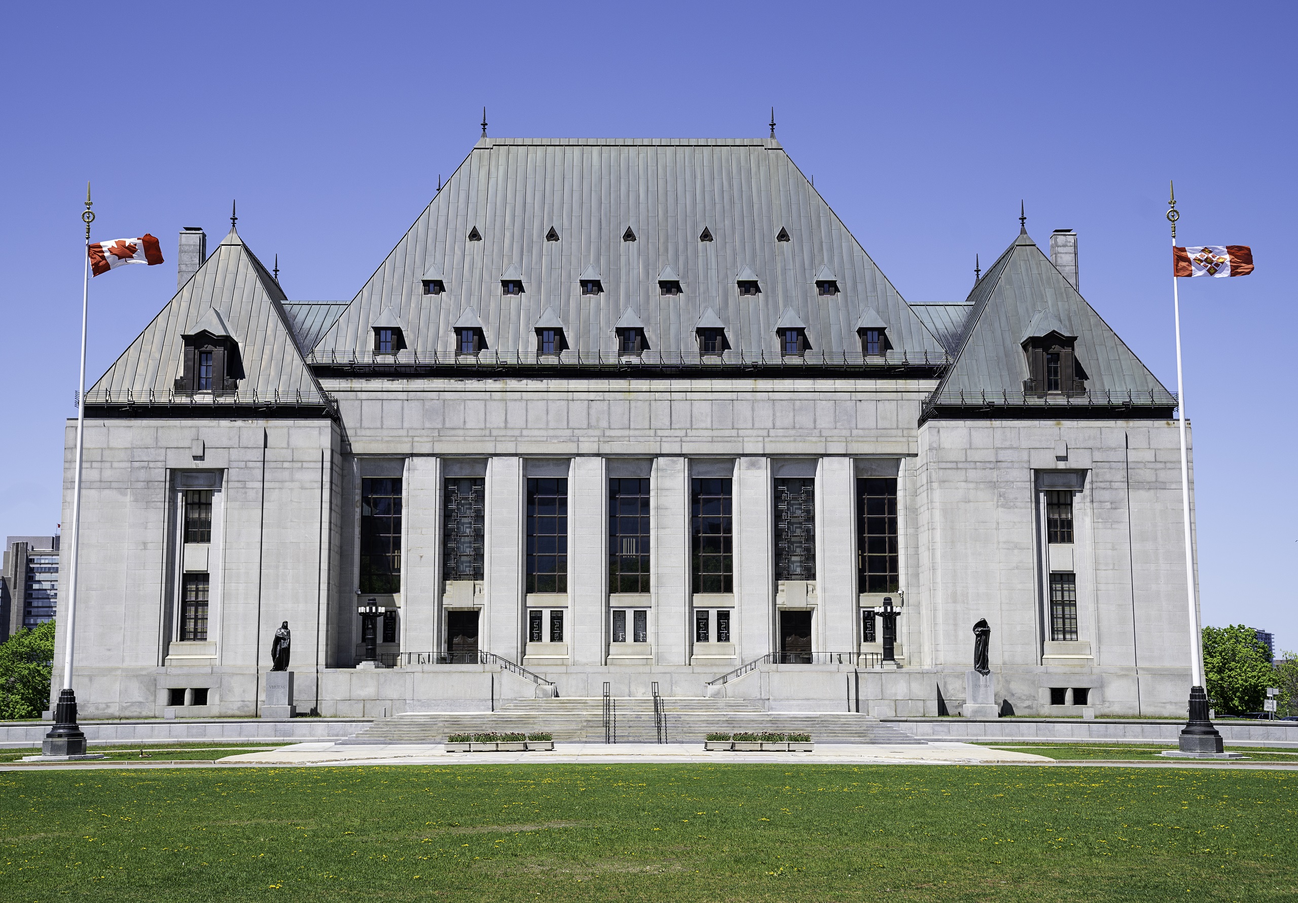 La façade de l’édifice de la Cour suprême du Canada